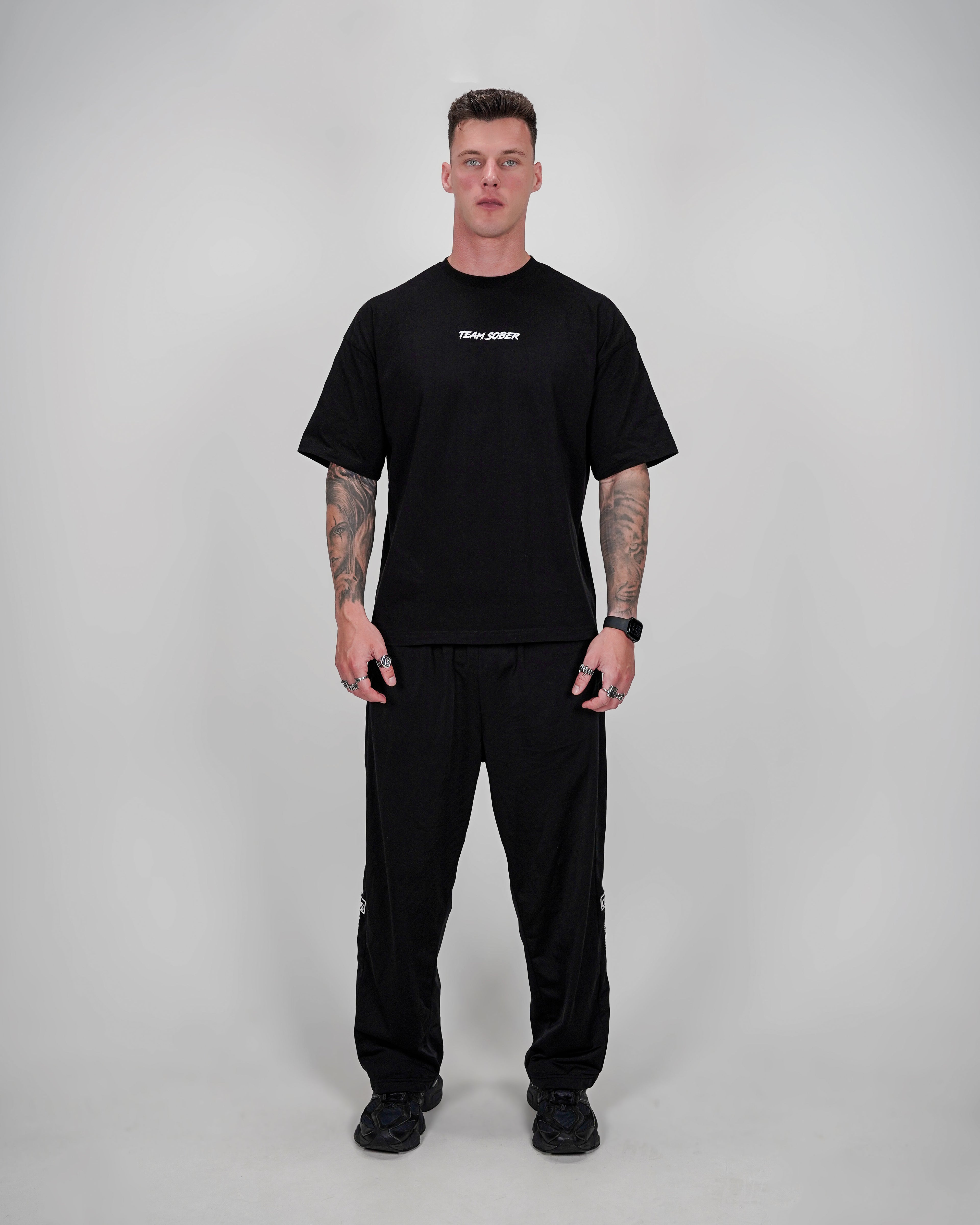 Team Sober Oversized T-Shirt - Black