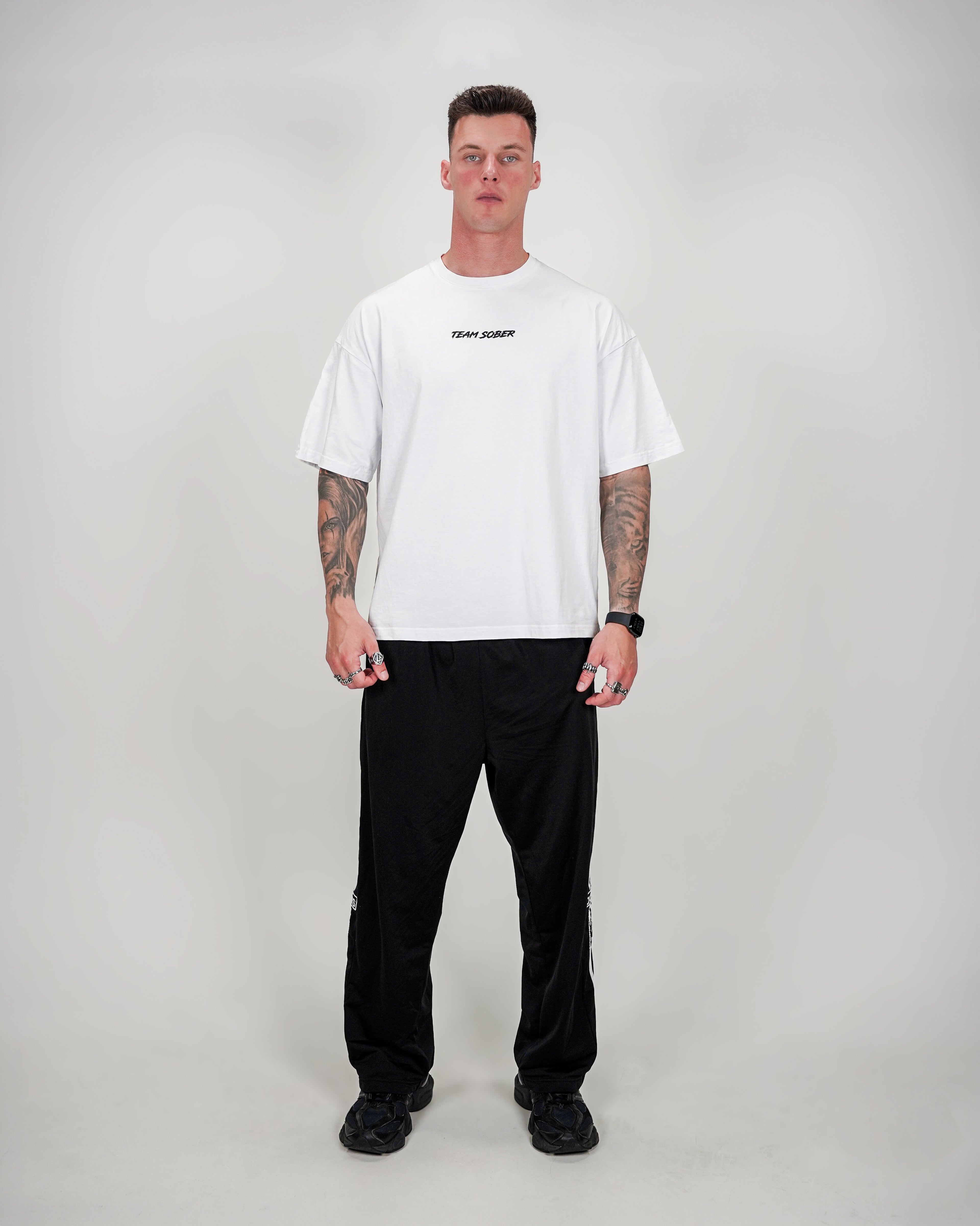 Team Sober Oversized T-Shirt - White